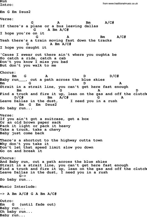 run lyrics